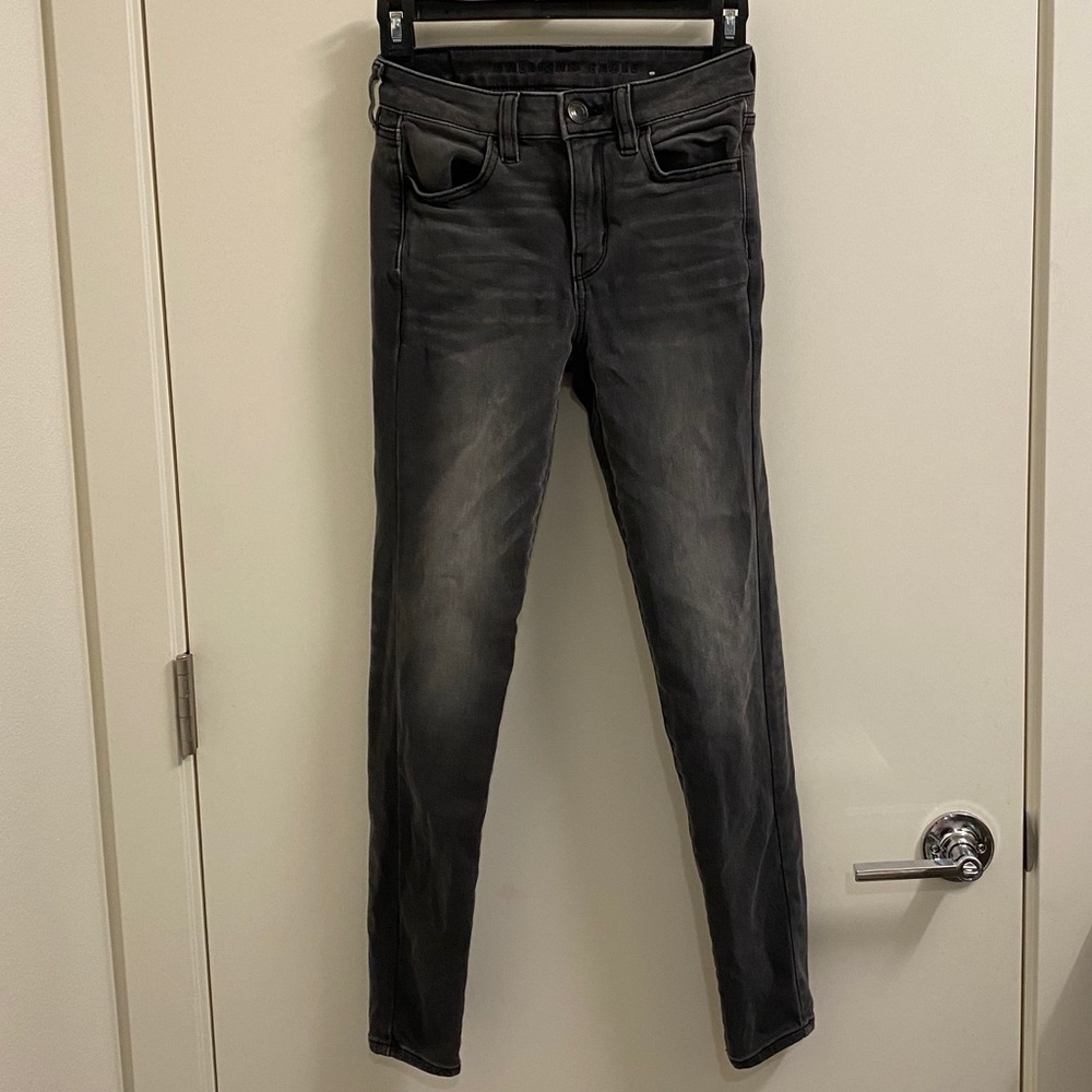 Gray american eagle jeans